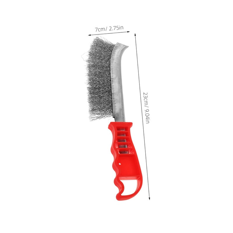 Stainless Steel Wire Brush 2 Pack Heavy Duty Rust Removal Non Slip Grip - Image 2